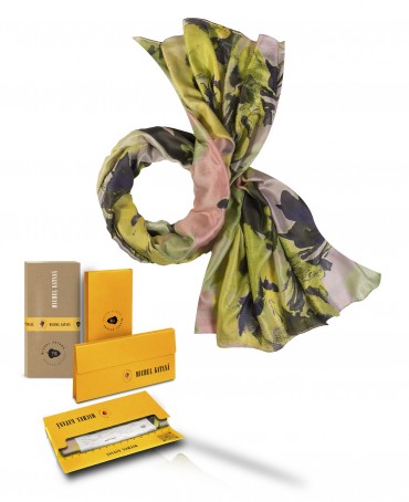 Палантин Женский SN40-FL.DU.CIEL/CITRON